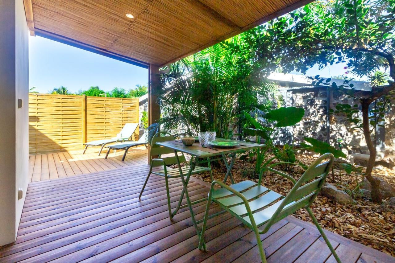 Idylle - Charmant Bungalow A 2 Pas Du Lagon La Saline Le Bains Kültér fotó